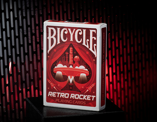 Retro rocket playing card - playing, deck