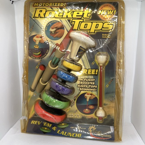 Motorized rocket tops toy - tops,