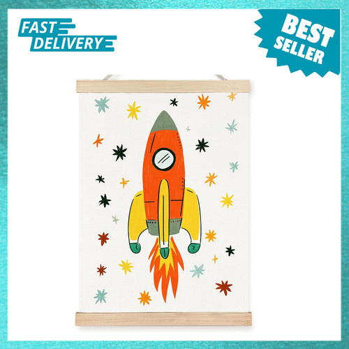 Retro rocket ship - retro,