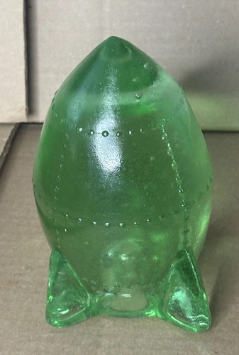 Green glass rocket - rocket, bomb