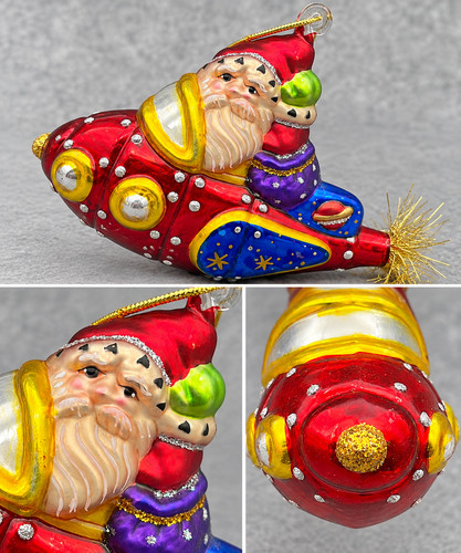 Christopher radko santa rocket - radko,