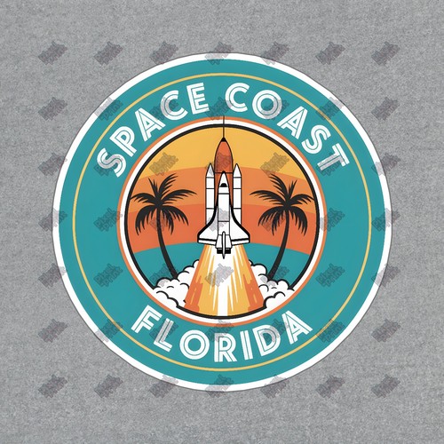 Vintage space coast florida - space,