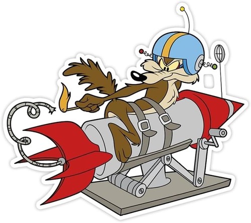Retro rocket rider vintage - retro,